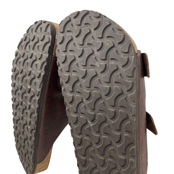Birkenstock Arizona Mens 10 Brown Oiled Grip Leather 2 Strap Sandal Cork Footbed main image 11